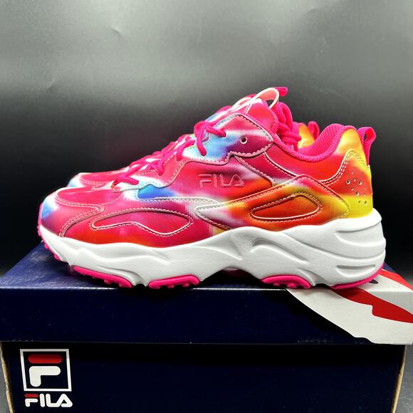 NEW Fila Ray Tracer Women’s Sneakers Pink Multi Size 7.5 5RM01666-785 - Picture 2 of 10